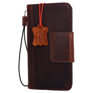 Genuine vintage leather Case for LG G6 book wallet magnet cover luxury magnetic brown slim handmade Daviscase H870 H870K H870V H870S 