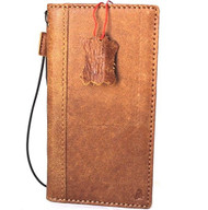 Genuine vintage leather case for samsung galaxy note 8 book wallet cover soft vintage brown cards slots IL slim daviscase