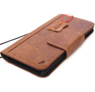 genuine leather Case fit apple iphone wallet handmade cover magnetic 10 holder davis 1948
