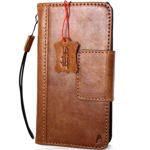 genuine leather Case fit apple iphone wallet handmade cover magnetic 10 holder davis
