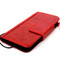 genuine leather Case for apple iphone wallet handmade Rustic cover magnetic 10 Red 7