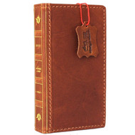 Genuine vintage leather case for iPhone 8 cover bible book wallet credit card id Retro 1948 slim eu