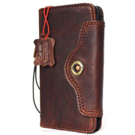 Genuine vintage leather case for Samsung Galaxy Note 8 book wallet  closure  cover luxury cards slots classic strap Daviscase