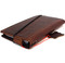 Genuine vintae leather case for LG V30 book cards wallet slim cover brown IL
