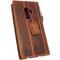 Genuine Tan vintage leather case for samsung galaxy s9 plus book wallet luxury cover slim Jafo Holder Daviscase la