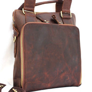 Genuine  vintage Leather Bag Messenger for iPad air 4 handbag man tote ebook 11 tablet mini 