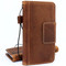 Genuine Tan vintage leather case for samsung galaxy s9 plus book wallet luxury magnet gel cover slim Holder  Jafo de