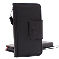 Genuine natural vintage leather case for samsung galaxy s9 book wallet luxury magnetic cover slim Holder Daviscase black