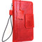 Genuine leather for samsung galaxy note 9 Case book wallet luxury natural magnetic red cover Daviscase Red  strap de