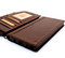 Genuine leather case for Samsung Galaxy Note 9 book wallet handmade cover slim vintage brown cards slots Daviscase ready Wireless charging DE