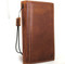 Genuine oiled leather Case for iPhone xs vintage cover credit cards slots holder luxury espresso brown Daviscase  us