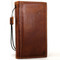 Genuine oiled leather Case for iPhone xs vintage cover credit cards slots holder luxury espresso brown Daviscase 