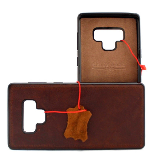 Genuine leather case for Samsung Galaxy Note 9 book handmade cover slim magneticsoft holder Daviscase vintage