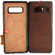 Genuine vintage leather case for samsung galaxy note 8 magnetic slim soft rubber holder cover car daviscase 