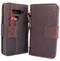 Genuine real leather Case for LG V40 book handmade wallet rubber holder cover luxury cards slots magnetic car daviscase 40 v l g sl