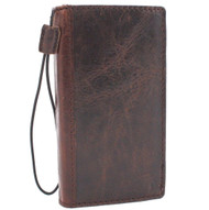 genuine leather Case for apple iphone XR wallet handmade cover soft rubber holder slim