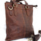 Genuine vintage Leather Shoulder Bag Messenger man handbag retro oiled tote fit laptop ipad tablet Art  il