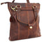 Genuine vintage Leather Shoulder Bag Messenger man handbag retro oiled tote fit laptop ipad tablet Art  us