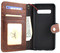 Genuine real leather Case for Samsung Galaxy S10 wireless charging holder vintage book wallet handmade daviscase s 10 luxury us