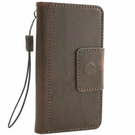 Genuine real leather Case for Samsung Galaxy S10e wireless charging holder retro book wallet handmade daviscase s flip rubber 