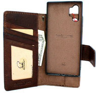 Genuine vintage leather case for samsung galaxy note 10 plus detachable book wallet cover soft holder Removable cards slots luxury daviscase Art de