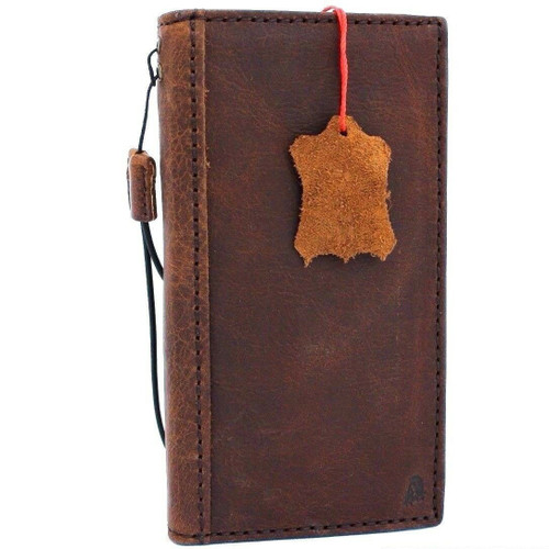 Genuine real leather Case for Samsung Galaxy S10 5G Plus wireless charging vintage book wallet handmade daviscase slim rubber holder 10 soft de