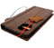 Genuine oiled vintage leather Case for Google Pixel 4 book rubber holder wallet luxury cover pro Davis pixel3