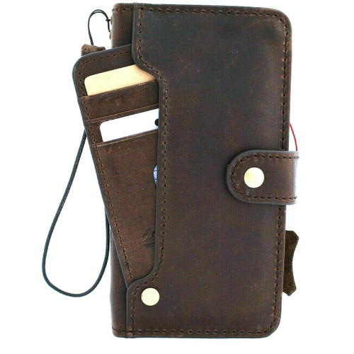 Genuine oiled vintage leather Case for Google Pixel 4 book rubber holder wallet luxury cover pro Davis pixel4