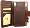 Genuine Tanned Real leather Case for iPhone XS vintage cover credit cards Removable detachable slots luxury Dark soft Daviscase 10 Jafo Wireless Charging Chocolate brown IL