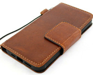 Genuine Tan Leather Wallet Case For Apple iPhone 13 Pro Max Cover Credit Cards Slots Book Magnetic Closure Davis