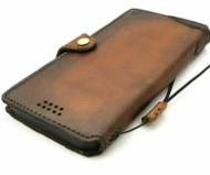 Genuine Soft Leather Case For Apple iPhone 13 PRO Book Wallet Vintage Look Credit Cards Slots Slim Design Cover Full Grain DavisCase