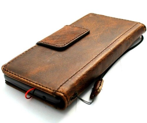 Genuine Leather Case for Google Pixel 6 Pro Book Wallet Full Cards Holder Suede Style Stand Luxury Davis HandMade bM