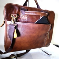 Genuine natural Leather Shoulder Bag Messenger iPad Notebook hand Business man R