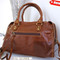 Genuine 100% leather woman bag brown purse tote hobo lady MESSENGER new HANDBAG