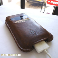 Genuine 100% real Leather Sleeve Pouch Case Brown For iPhone 3G, 3GS, 4 & 4S S u new 