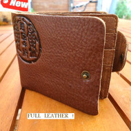 Genuine full leather man wallet bag Coin Purse bifold CreditCard TOUGH Patch new