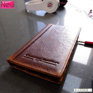 genuine natural leather Case for nokia lumia 920 book wallet stand holder new BROWN