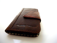genuine real leather vintage Case for HTC ONE m7 book wallet handmade m7 skin close