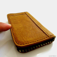 genuine full leather Case for Samsung Galaxy S4 s 4 book wallet handmade skin ip