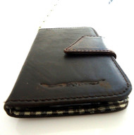 genuine vintage leather Case For Samsung Galaxy Note II 2 book wallet handmade G