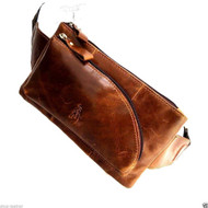 Genuine real Leather Shoulder wallet Bag man woman Pocket Waist camera Pouch brown uk 