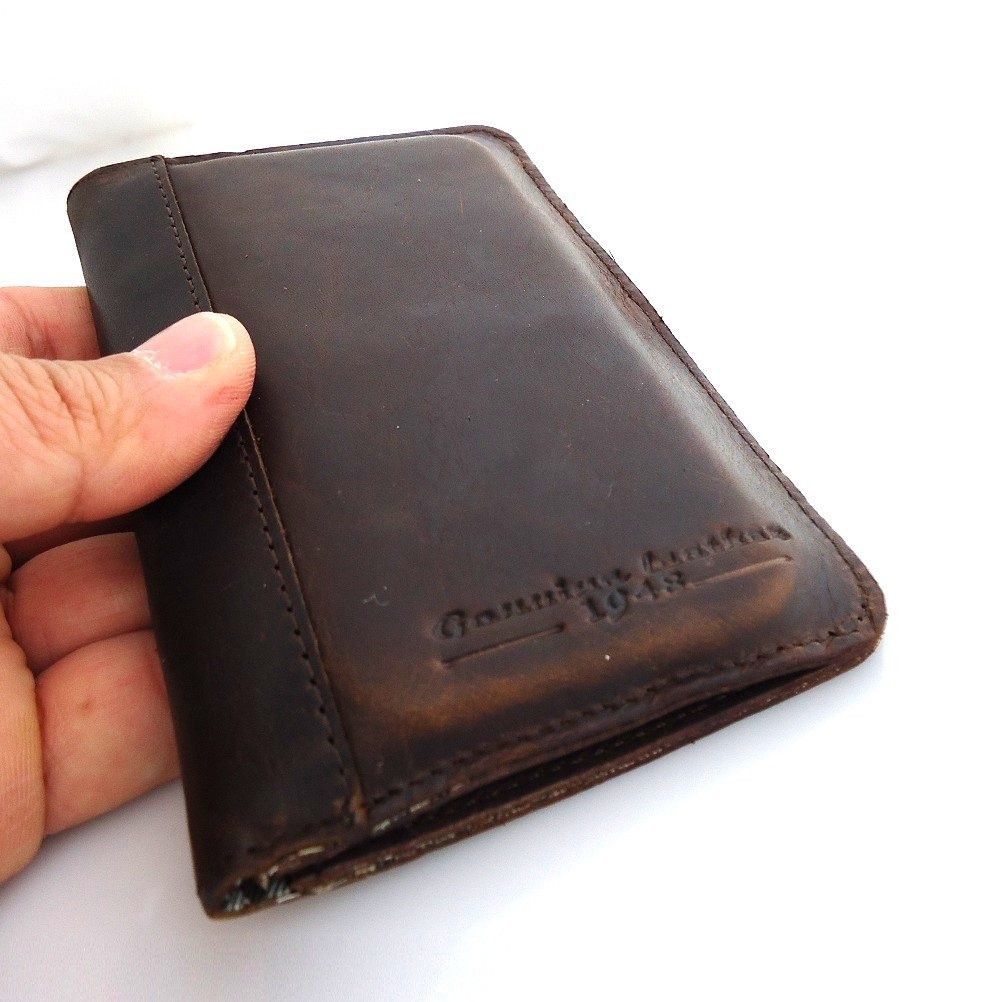 genuine leather case for iphone 5 book wallet slim 4s 4 s 5s SE 5c id - Shop-Leather