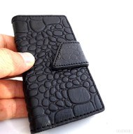 genuine 100% leather case for iphone 4s cover purse s 4 book wallet crocodile Model 