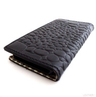 genuine vintage leather case for iphone 5 5s book wallet cover new handmade crocodile Design Uk