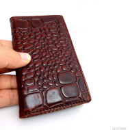genuine full leather Case for Samsung Galaxy S4 s 4 book wallet handmade skin crocodile model 