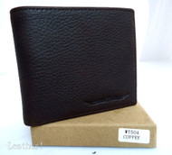 Men Money Clip Genuine retro Leather wallet id Coin Pocket Purse Pouch slim box