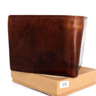 Genuine Leather men's vintage wallet Bifold Cards slots Holder luxury multi credit card brown slim daviscase