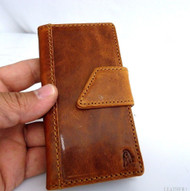 genuine leather case for iphone 4s cover purse pouch s 4 book wallet belt close b