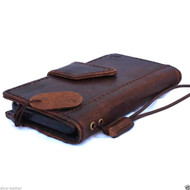 genuine real leather case for iphone 5 c SE cover book wallet creditcard 5c id new
