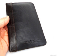 genuine retro natural soft leather case FIT HTC book wallet cover slim pouch new
